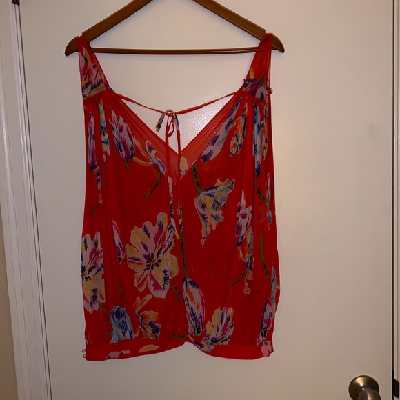 🌺 free people ~ size xs ~ sheer ~ flowy top 🌺 - Picture 2 of 6